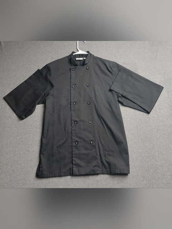 Other - Chef Works Black Long Sleeve Double Breasted Chef Coat Size Small S